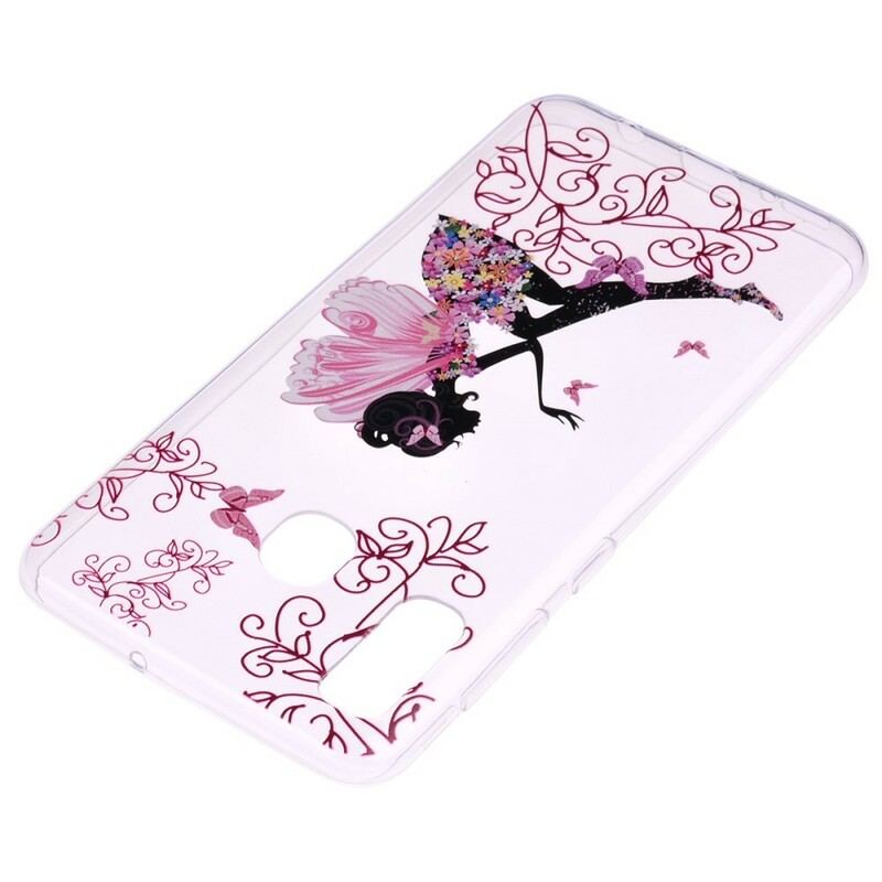 Capa Para Samsung Galaxy A40 Fada Das Flores Transparentes