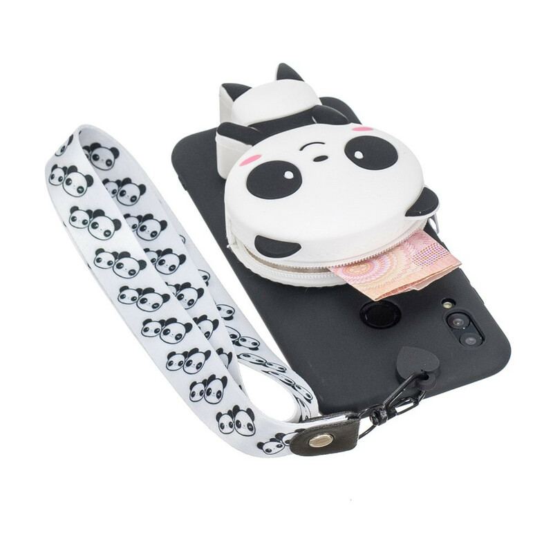 Capa Para Samsung Galaxy A40 Capa Tipo Carteira Carteira Panda E Alça De Ombro