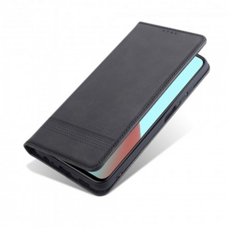 Capa De Celular Para Xiaomi Redmi Note 9T Flip Estilo De Couro Azns