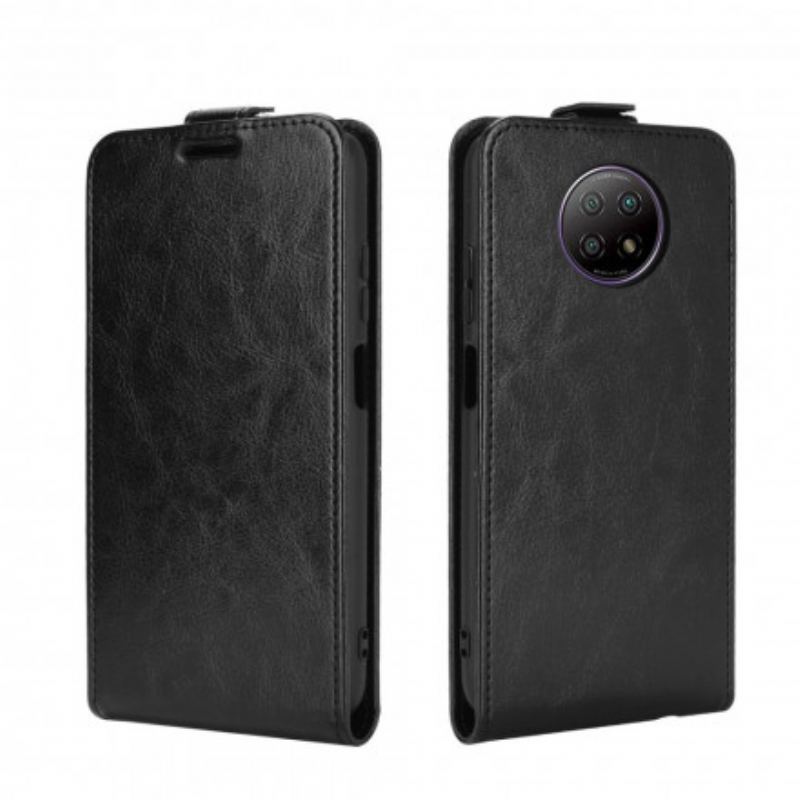 Capa De Couro Para Xiaomi Redmi Note 9T Flip Efeito De Couro Com Aba Vertical