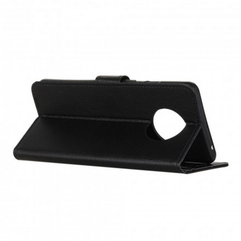 Capa De Couro Para Xiaomi Redmi Note 9T Lichia Tradicional