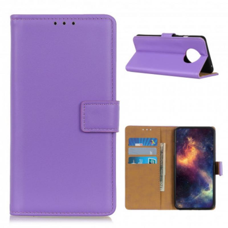 Capa Flip Para Xiaomi Redmi Note 9T Couro Sintético Liso