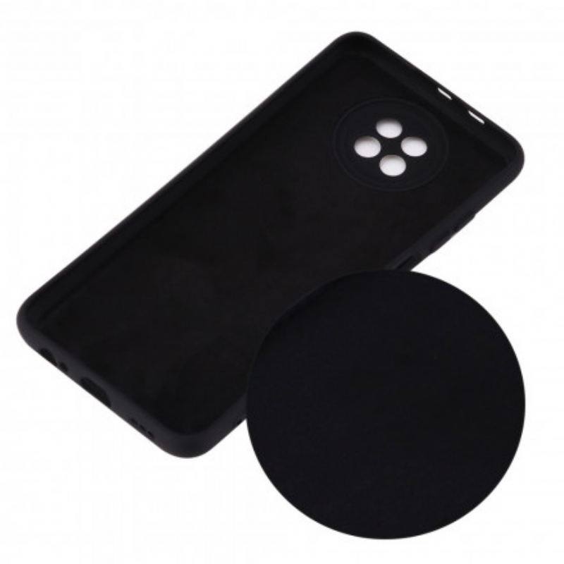 Capa Para Xiaomi Redmi Note 9T Silicone Líquido E Cordão