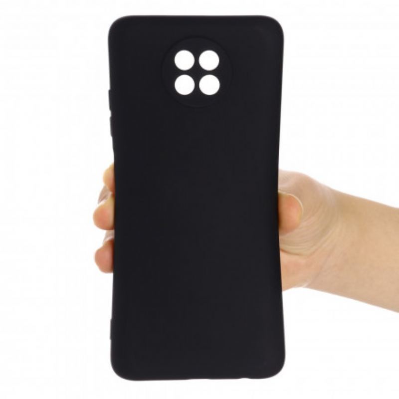 Capa Para Xiaomi Redmi Note 9T Silicone Líquido E Cordão