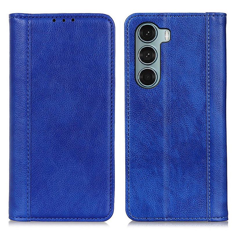 Capa De Celular Para Moto G200 5G Flip Versão Couro Rachado Lichia