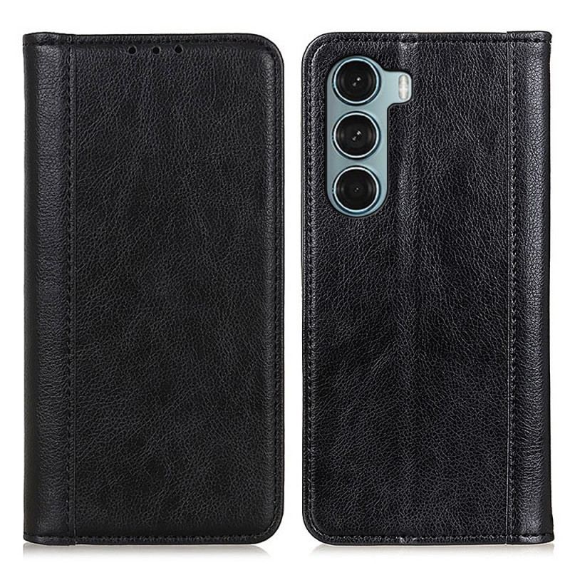 Capa De Celular Para Moto G200 5G Flip Versão Couro Rachado Lichia