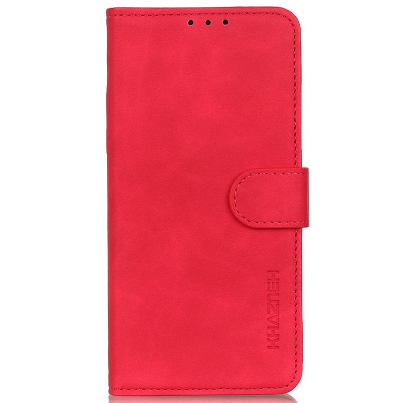 Capa De Couro Para Moto G200 5G Efeito Couro Vintage Khazneh