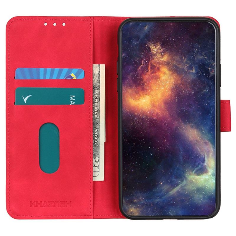 Capa De Couro Para Moto G200 5G Efeito Couro Vintage Khazneh