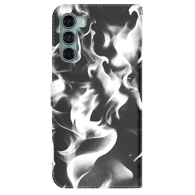 Capa Em Pele Para Moto G200 5G Padrão Abstrato