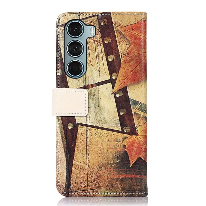 Capa Flip Para Moto G200 5G Torre Eiffel No Outono