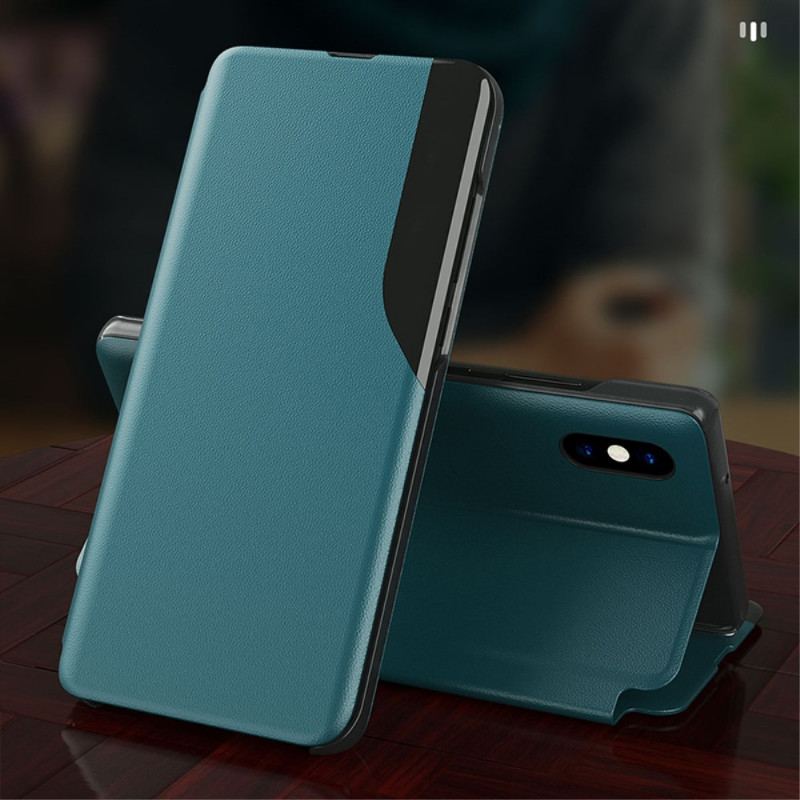Capa De Celular Para Xiaomi Redmi 9A Efeito Couro