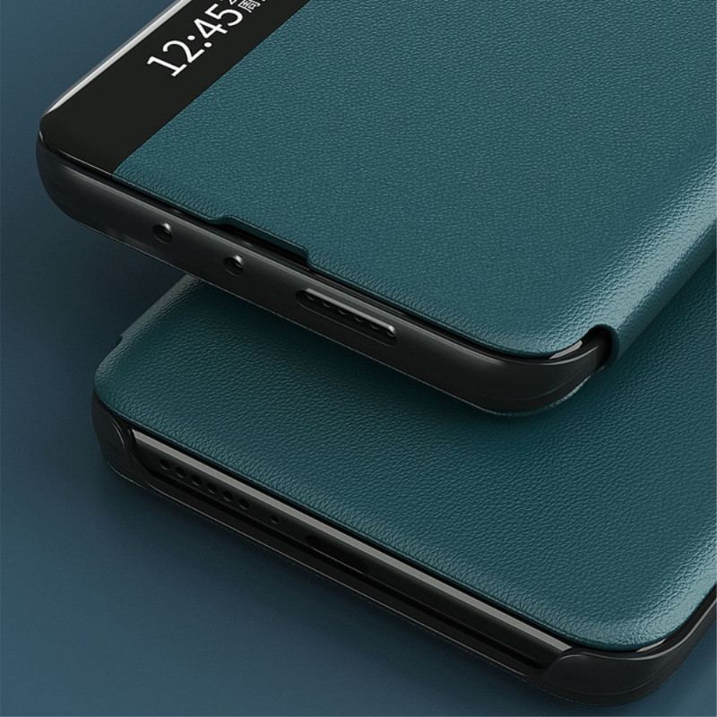 Capa De Celular Para Xiaomi Redmi 9A Efeito Couro