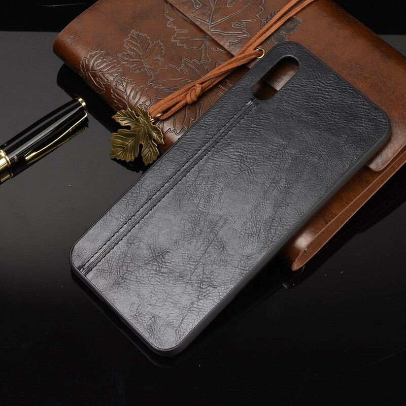 Capa De Celular Para Xiaomi Redmi 9A Efeito Couro Couture