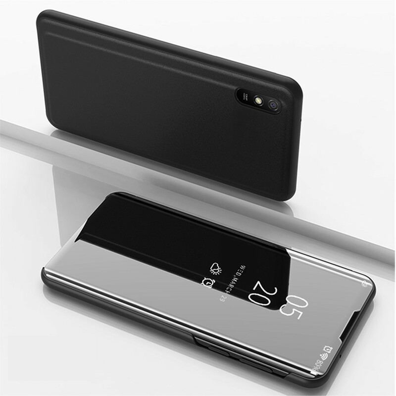 Capa De Celular Para Xiaomi Redmi 9A Espelho E Couro Sintético
