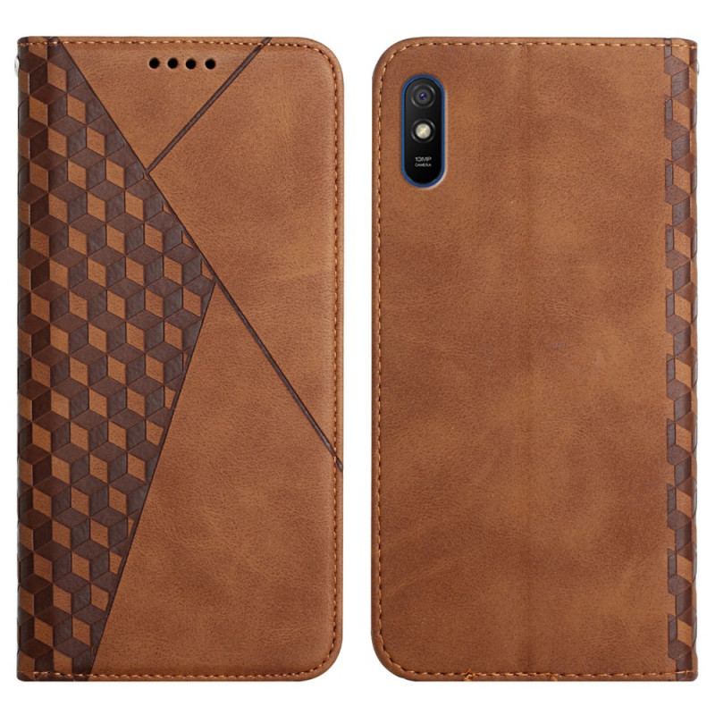 Capa De Celular Para Xiaomi Redmi 9A Flip Efeito Geocouro