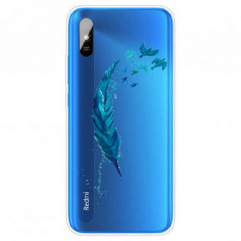 Capa De Celular Para Xiaomi Redmi 9A Linda Pena Azul