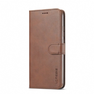 Capa De Couro Para Xiaomi Redmi 9A Lc.imeeke Efeito Couro