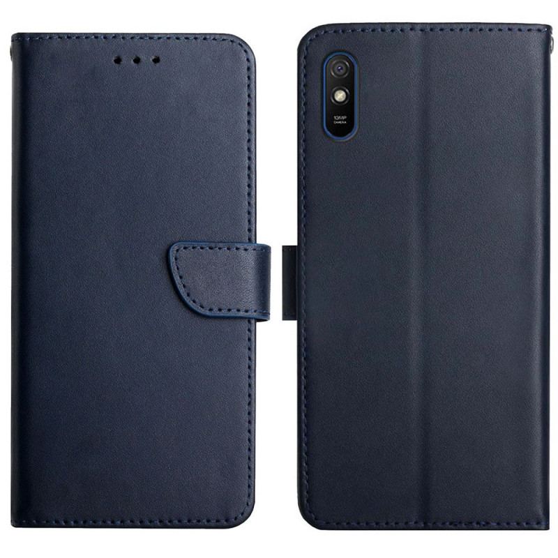 Capa Folio Para Xiaomi Redmi 9A Couro Napa Genuíno