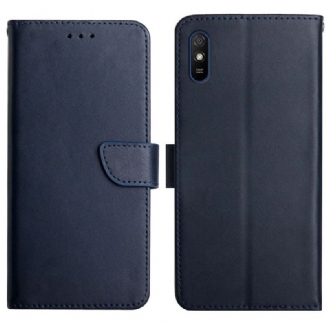 Capa Folio Para Xiaomi Redmi 9A Couro Napa Genuíno