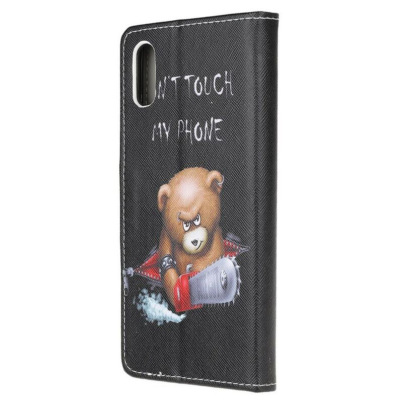 Capa Folio Para Xiaomi Redmi 9A Urso Perigoso