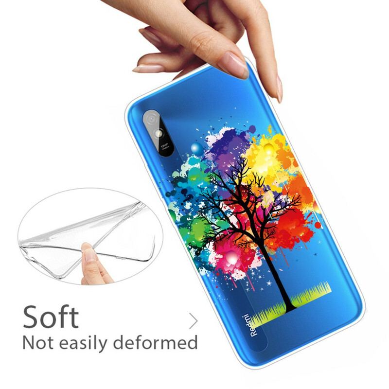 Capa Para Xiaomi Redmi 9A Árvore Aquarela Perfeita