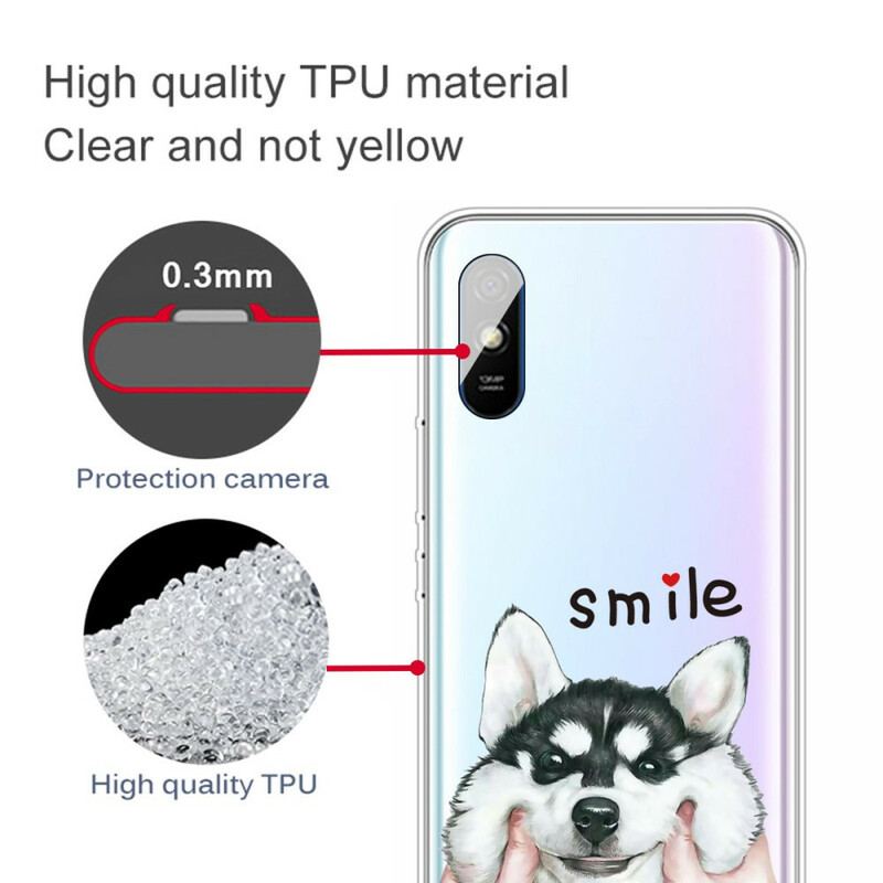 Capa Para Xiaomi Redmi 9A Cachorro Sorridente