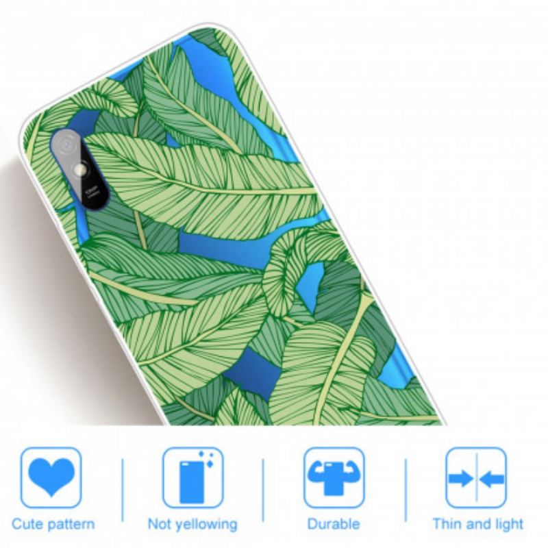 Capa Para Xiaomi Redmi 9A Folhagem