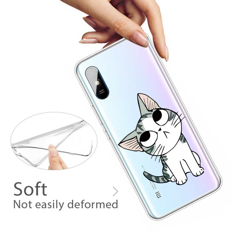 Capa Para Xiaomi Redmi 9A Olha Os Gatos