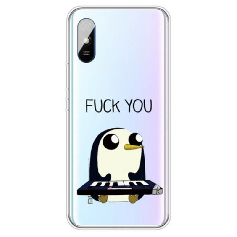 Capa Para Xiaomi Redmi 9A Pinguim Vai Se Foder
