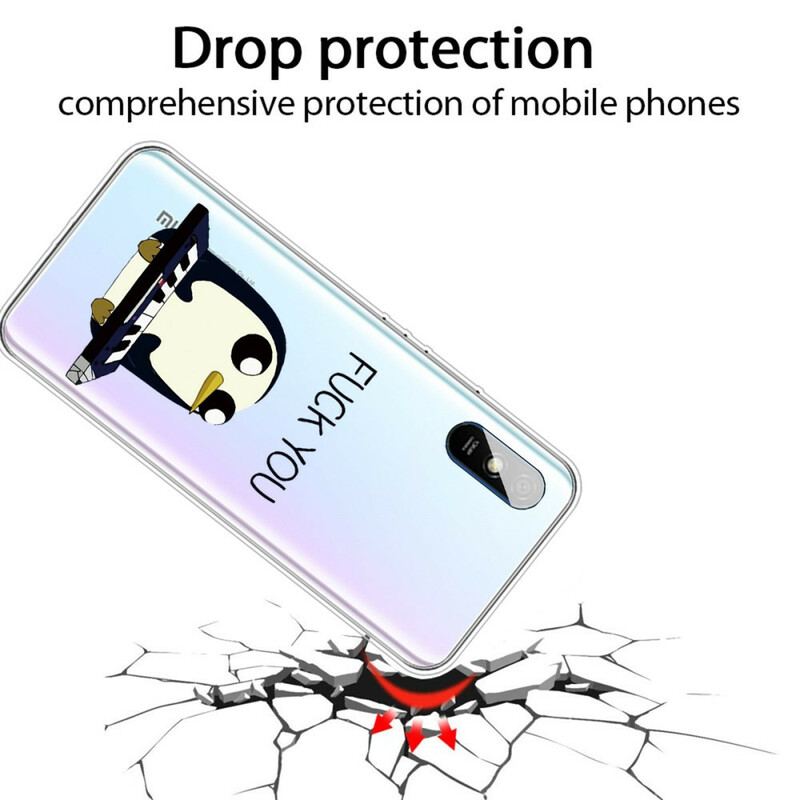 Capa Para Xiaomi Redmi 9A Pinguim Vai Se Foder