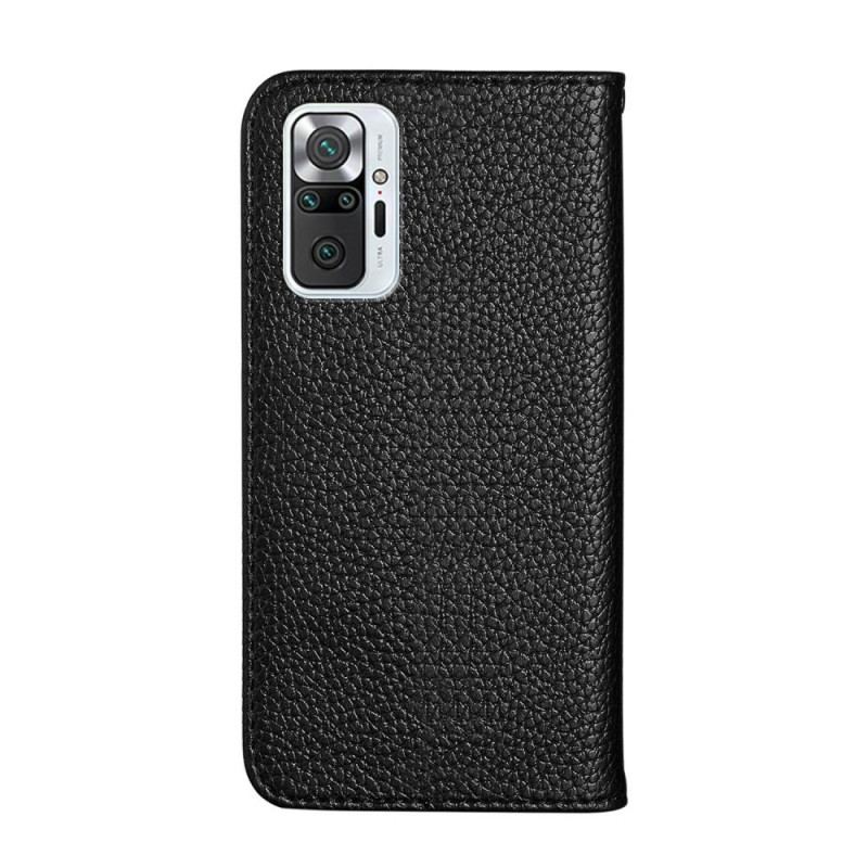 Capa De Celular Para Xiaomi Redmi Note 10 Pro Flip Couro Falso Lichia Ultra Chic
