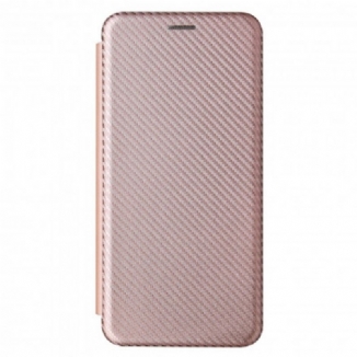 Capa De Celular Para Xiaomi Redmi Note 10 Pro Flip Fibra De Carbono Com Anel De Suporte