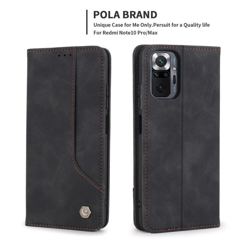 Capa De Celular Para Xiaomi Redmi Note 10 Pro Flip Pola Retrô