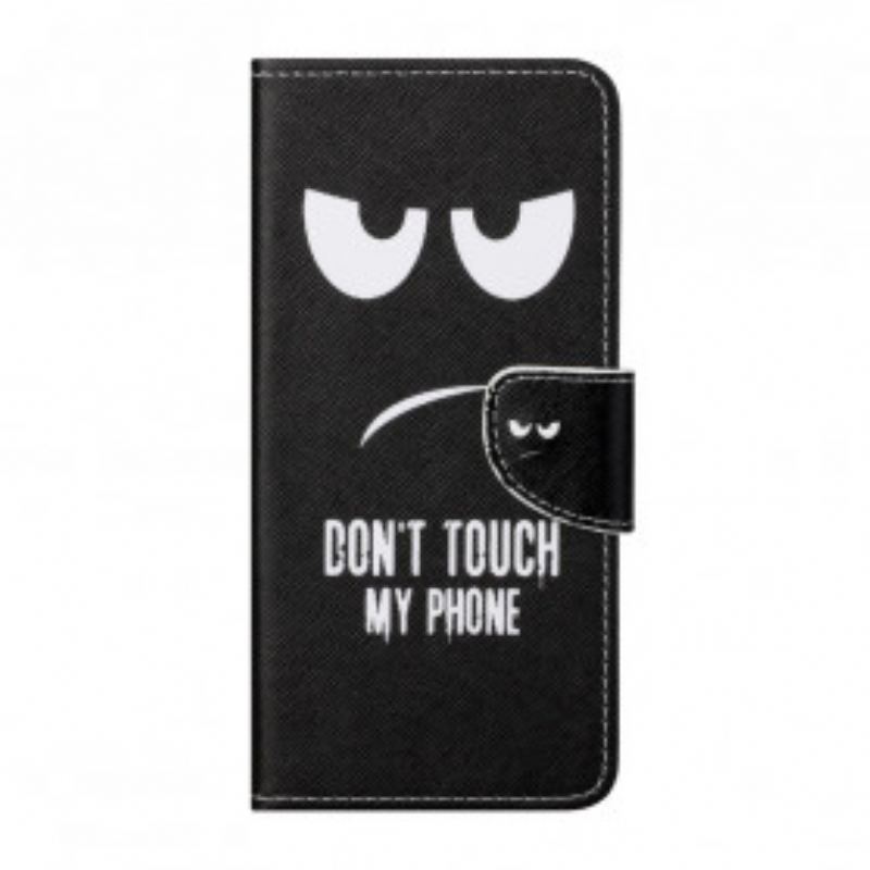 Capa Flip Para Xiaomi Redmi Note 10 Pro Não Toque No Meu Telefone