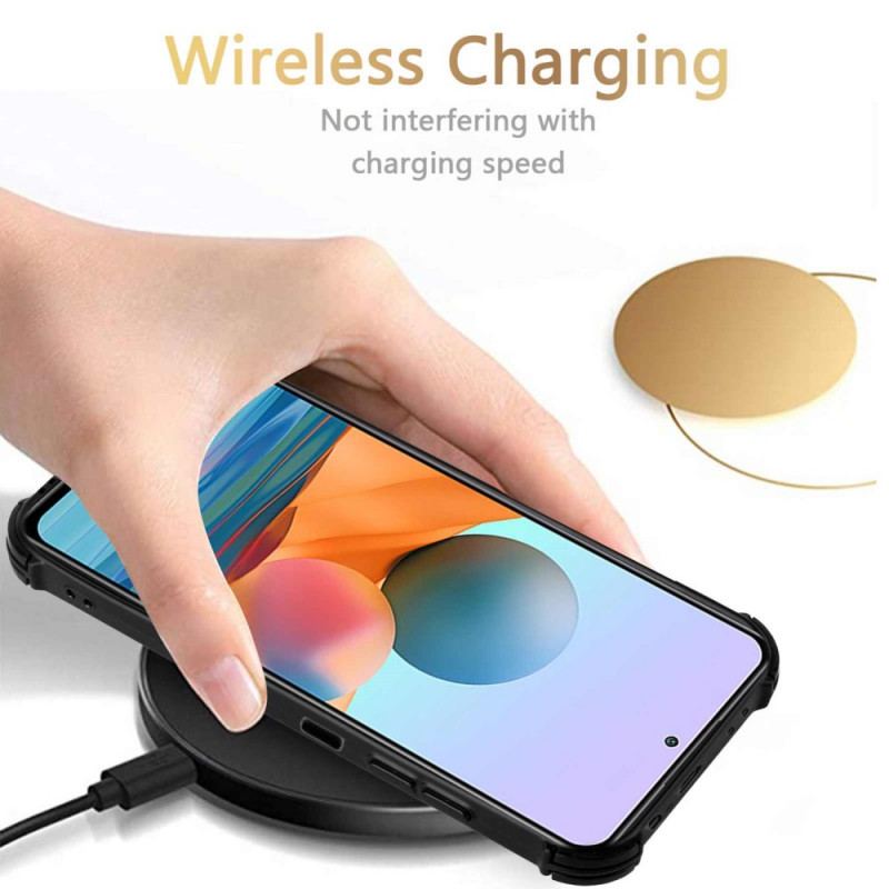 Capa Para Xiaomi Redmi Note 10 Pro Efeito De Couro Com Porta-cartões E Alça