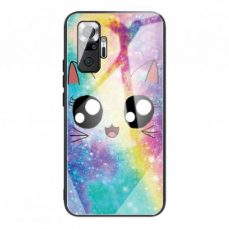 Capa Para Xiaomi Redmi Note 10 Pro Gato De Vidro Temperado