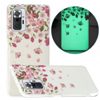 Capa Para Xiaomi Redmi Note 10 Pro Série Flor Fluorescente