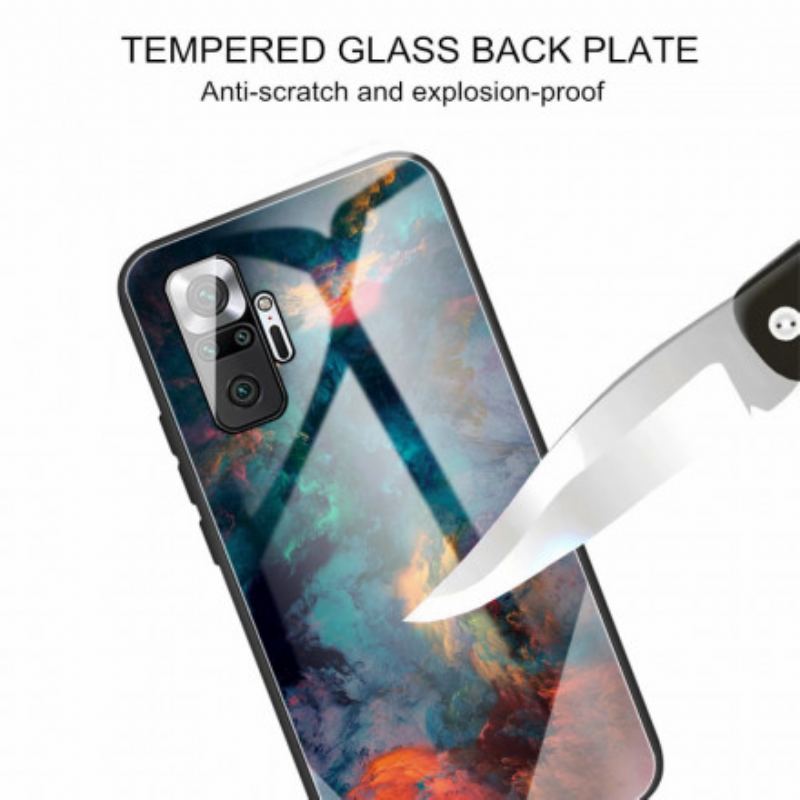 Capa Para Xiaomi Redmi Note 10 Pro Vidro Temperado Celeste
