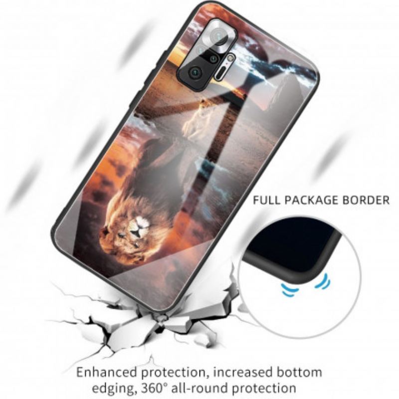 Capa Para Xiaomi Redmi Note 10 Pro Vidro Temperado Do Sonho Do Filhote De Leão