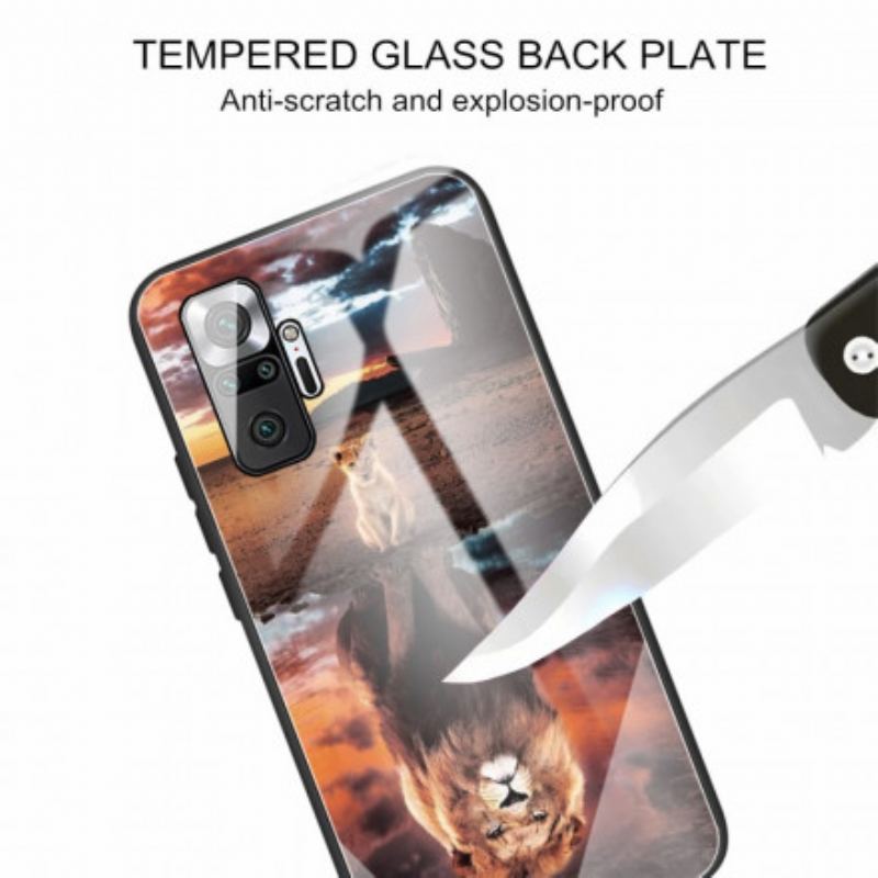 Capa Para Xiaomi Redmi Note 10 Pro Vidro Temperado Do Sonho Do Filhote De Leão