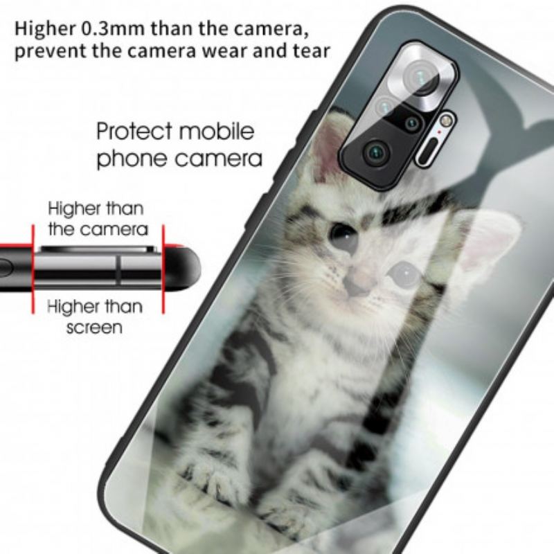 Capa Para Xiaomi Redmi Note 10 Pro Vidro Temperado Gatinho