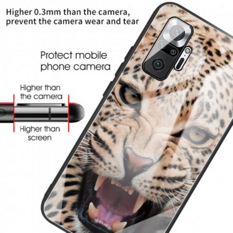 Capa Para Xiaomi Redmi Note 10 Pro Vidro Temperado Leopardo
