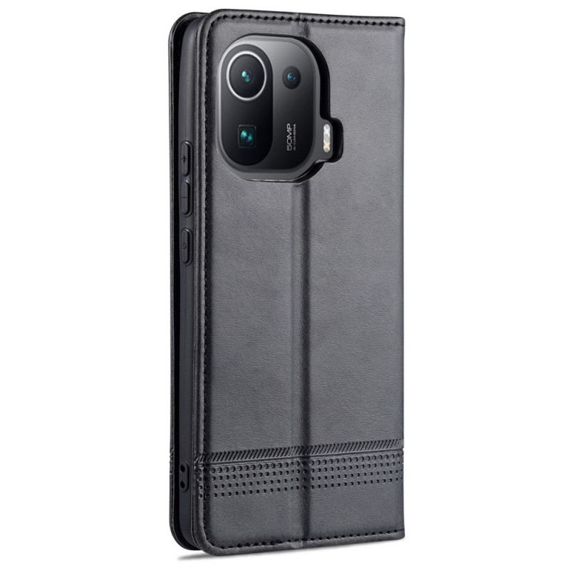 Capa De Celular Para Xiaomi Mi 11 Pro Flip Estilo De Couro Azns