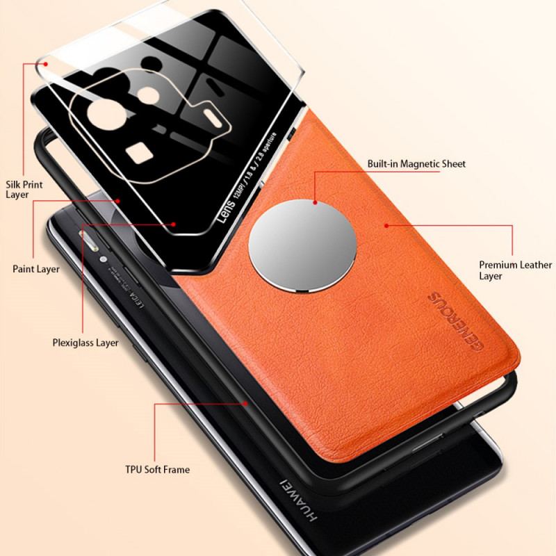 Capa Para Xiaomi Mi 11 Pro Efeito Couro Magnético