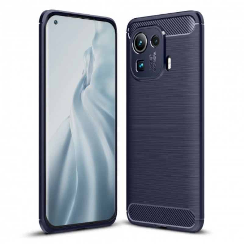 Capa Para Xiaomi Mi 11 Pro Fibra De Carbono Escovada
