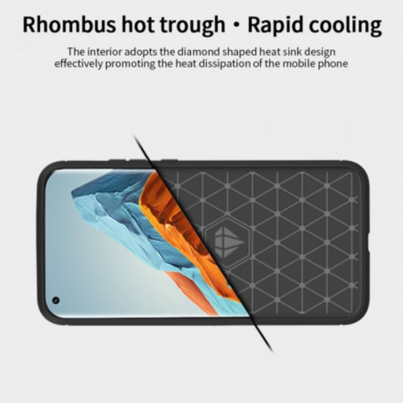 Capa Para Xiaomi Mi 11 Pro Fibra De Carbono Escovada Mofi