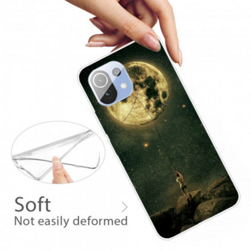 Capa Para Xiaomi Mi 11 Pro Homem Da Lua Flexível
