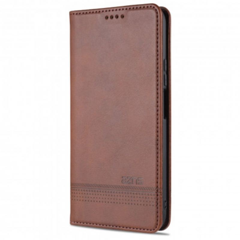 Capa De Celular Para Vivo Y72 5G Flip Estilo De Couro Azns
