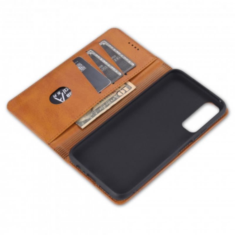 Capa De Celular Para Vivo Y72 5G Flip Estilo De Couro Azns