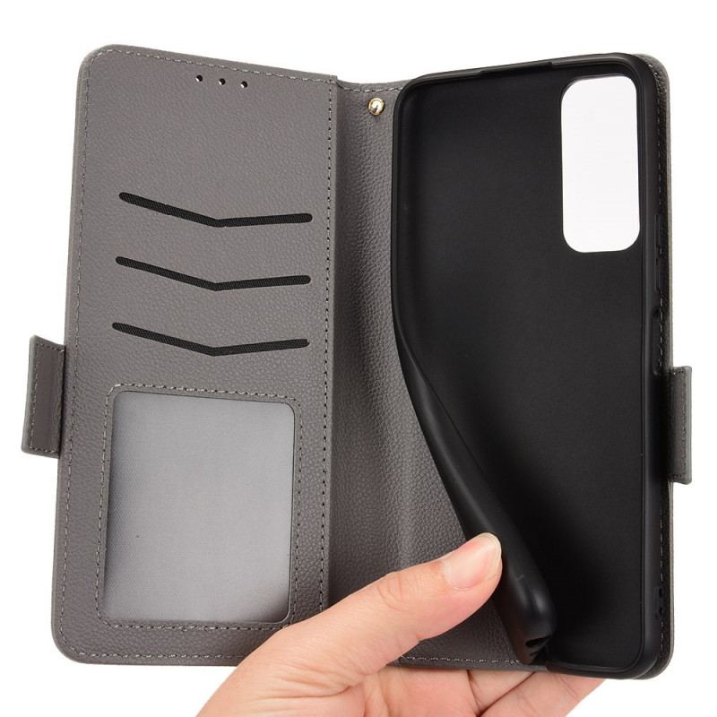 Capa Flip Para Vivo Y72 5G De Couro Aba Dupla Novas Cores